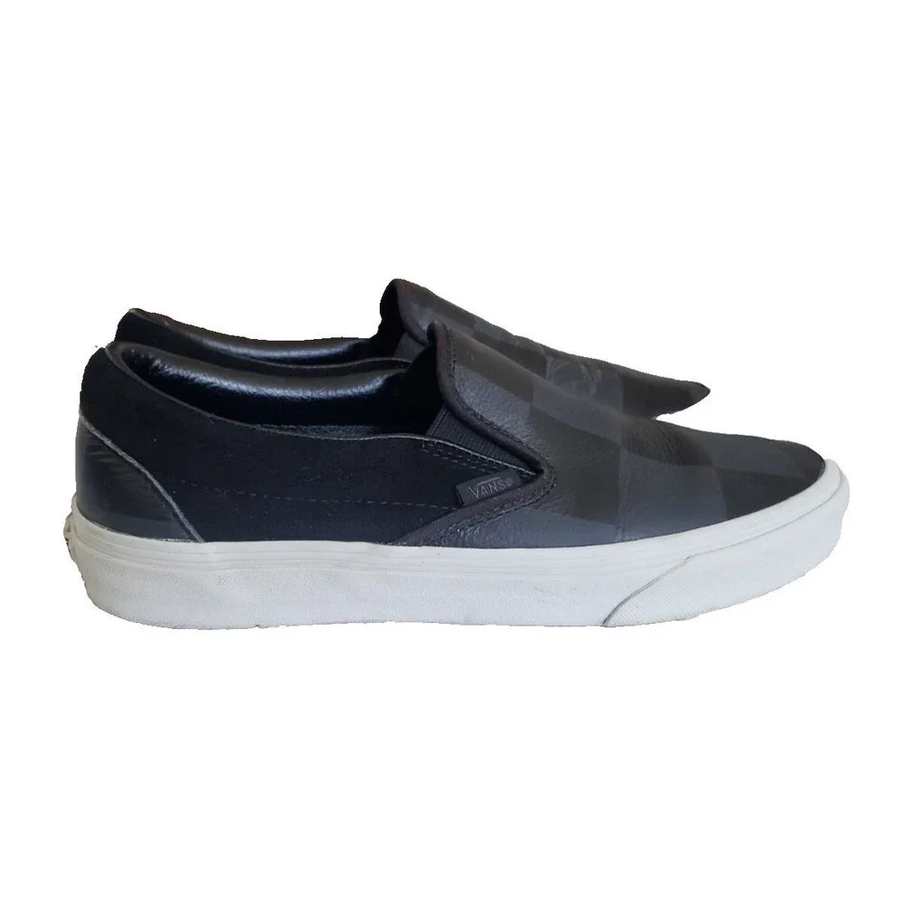 Vans black checkerboard